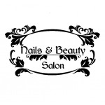 Sablon sticker de perete pentru salon de infrumusetare - J000L - Nail&Beauty Salon - Negru